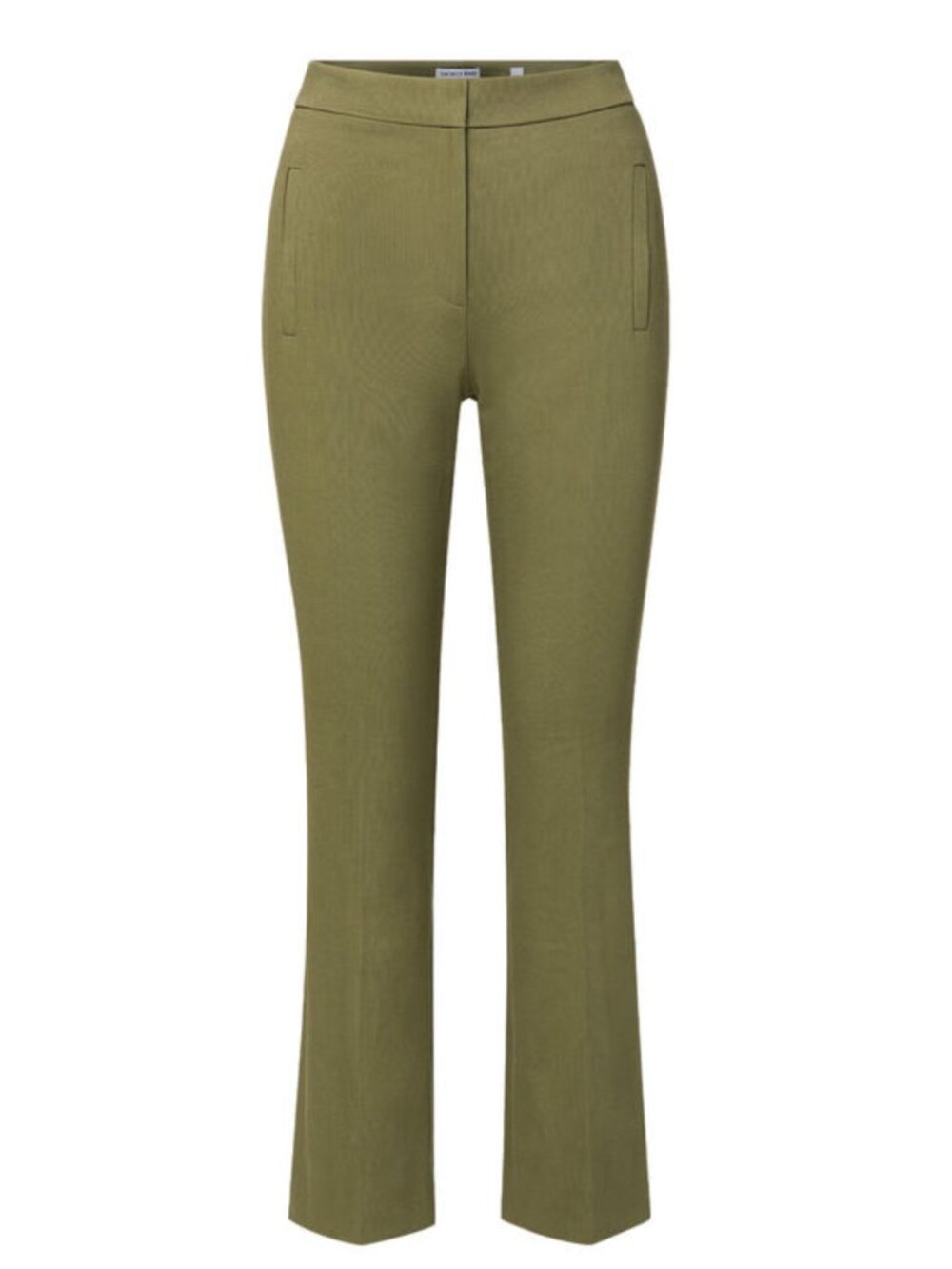 Veronica Beard Arte High-Waisted Slim-Fit Kick-Flare Pant NWT Size 4 Army Green